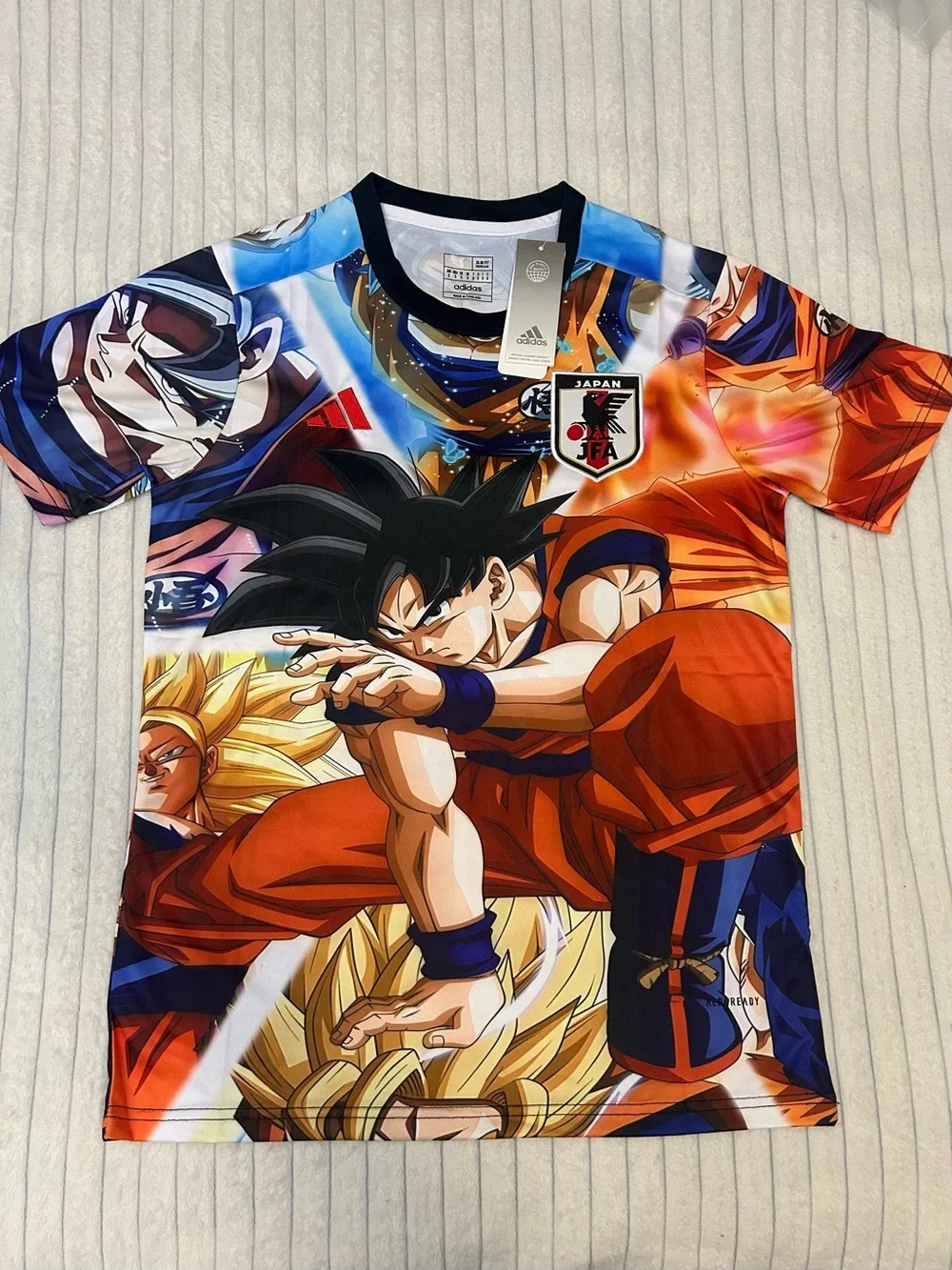 adidas Dragon Ball Z Multicolor Graphic Soccer Jersey